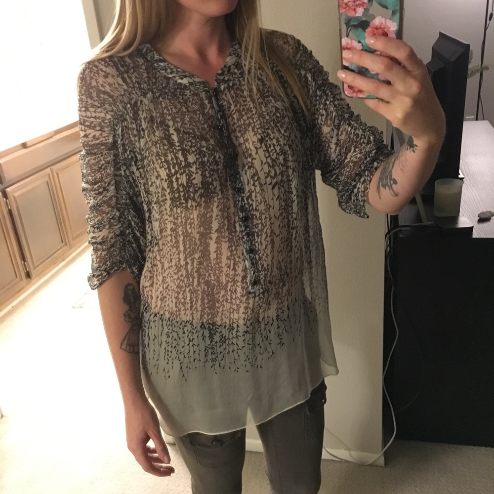 Diane Von Furstenberg silk blouse top sizes 6 8 12